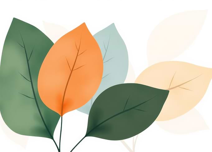Colorful Leaves Illustration