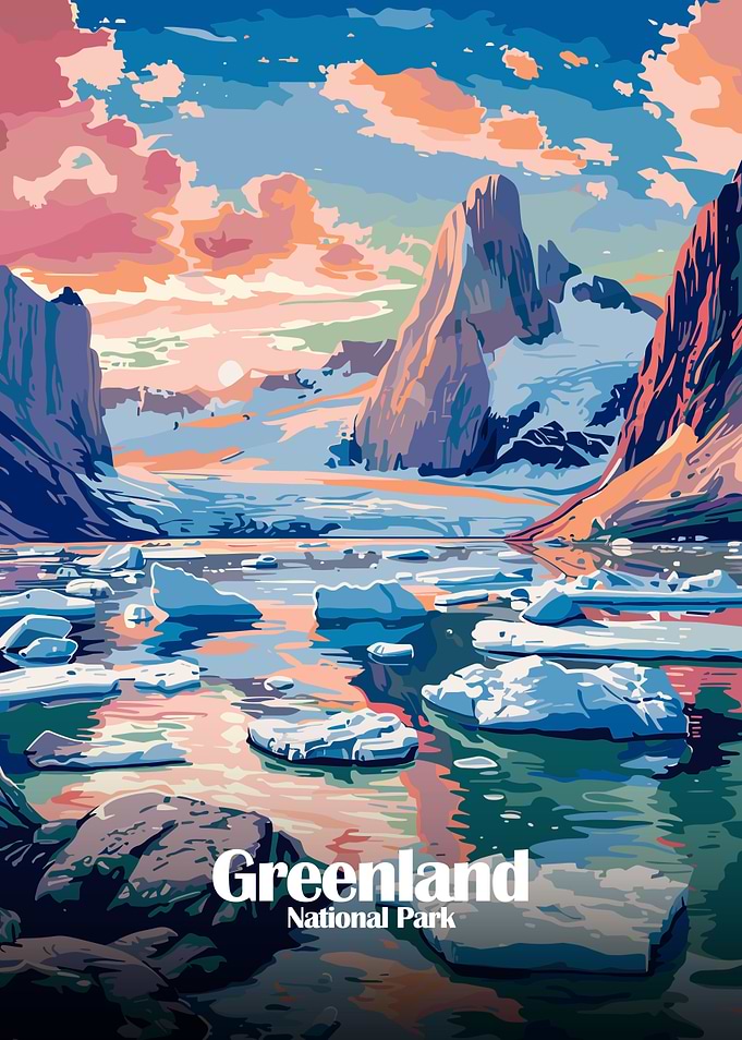Greenland National Park Landscape Art