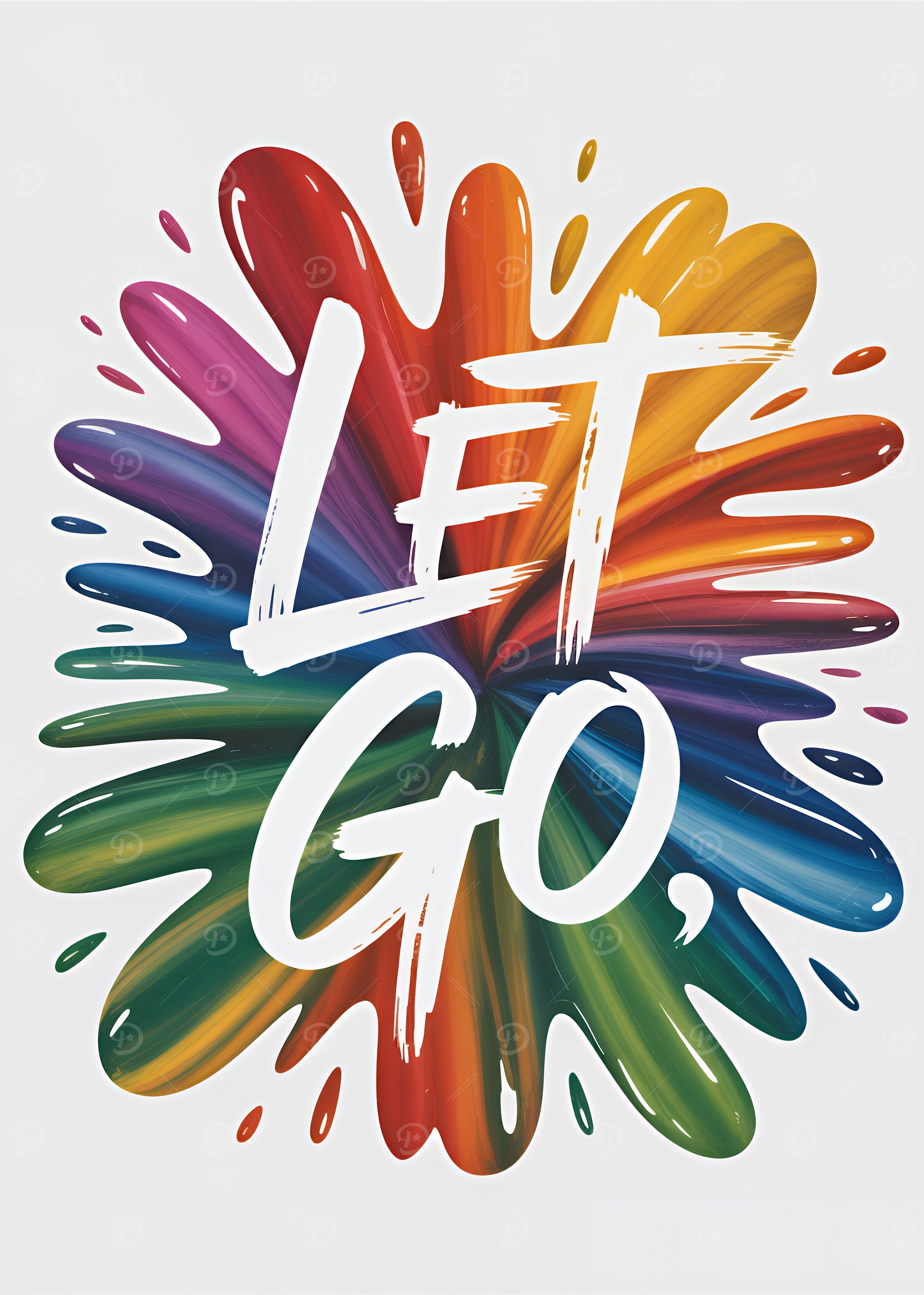 Let Go Colorful Splash