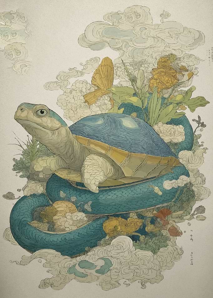 Turtle Snake Cloudy