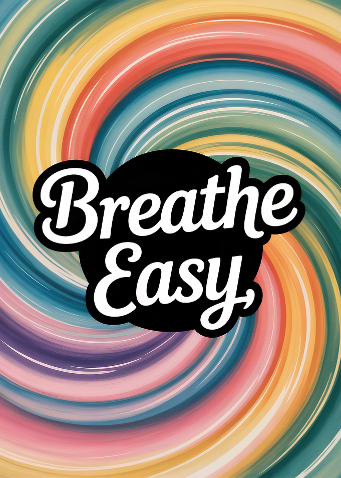 Breathe Easy Colorful Swirl