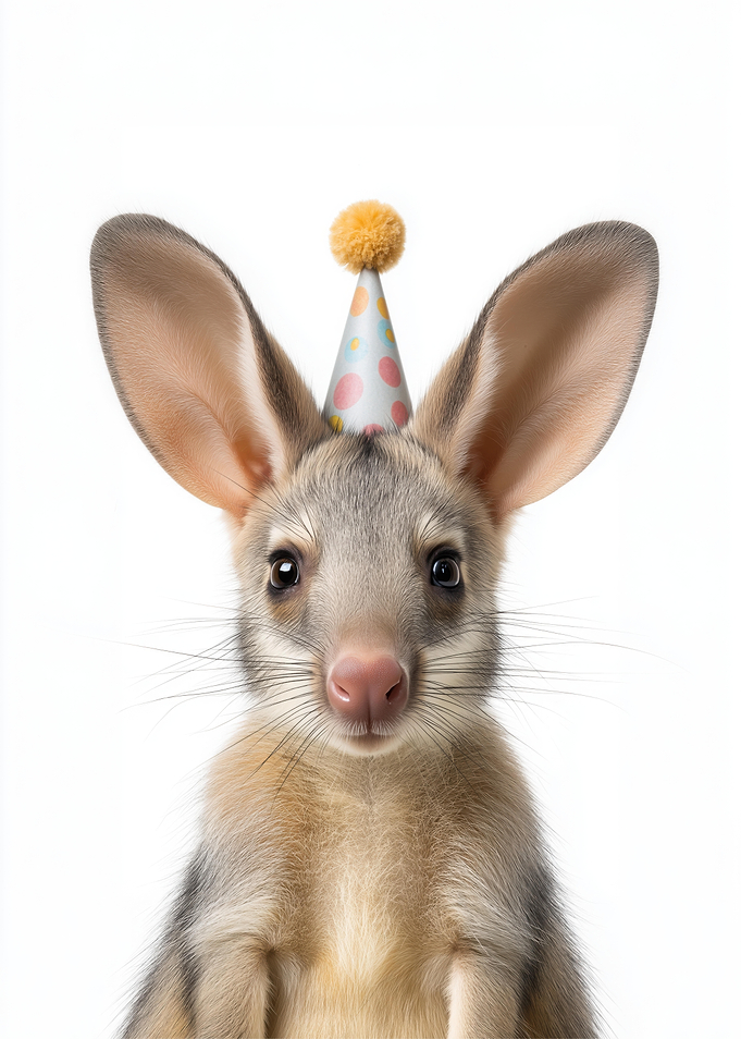 Cute Bilby with Party Hat