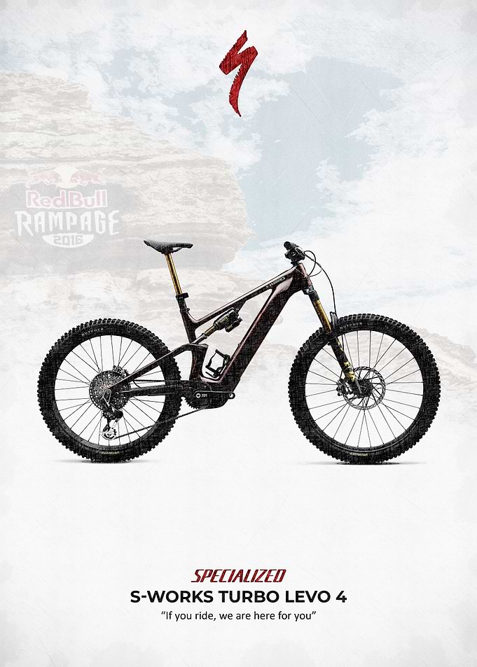 Specialized S-Works Turbo Levo 4 Bike sketch