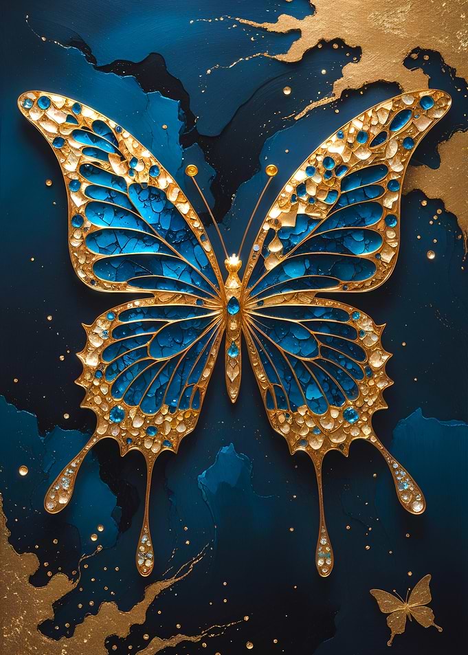 Butterfly Kintsugi Art