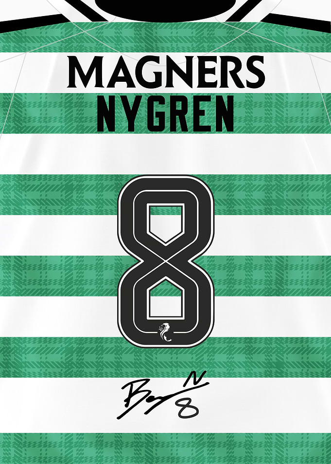 Benjamin Nygren Celtic Shirt Number 8