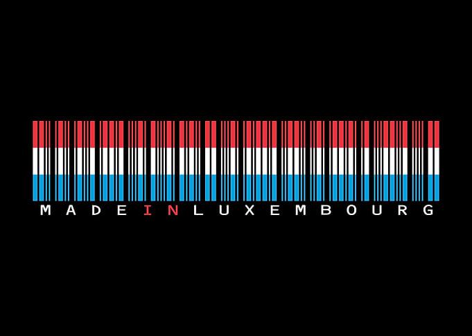 Made in Luxembourg Barcode Flag
