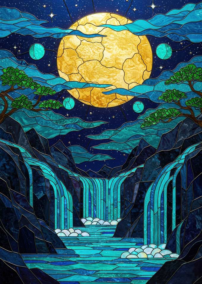 Stained Glass Waterfall
