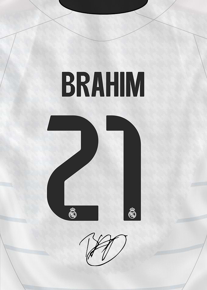 Brahim Madrid Jersey Number 21