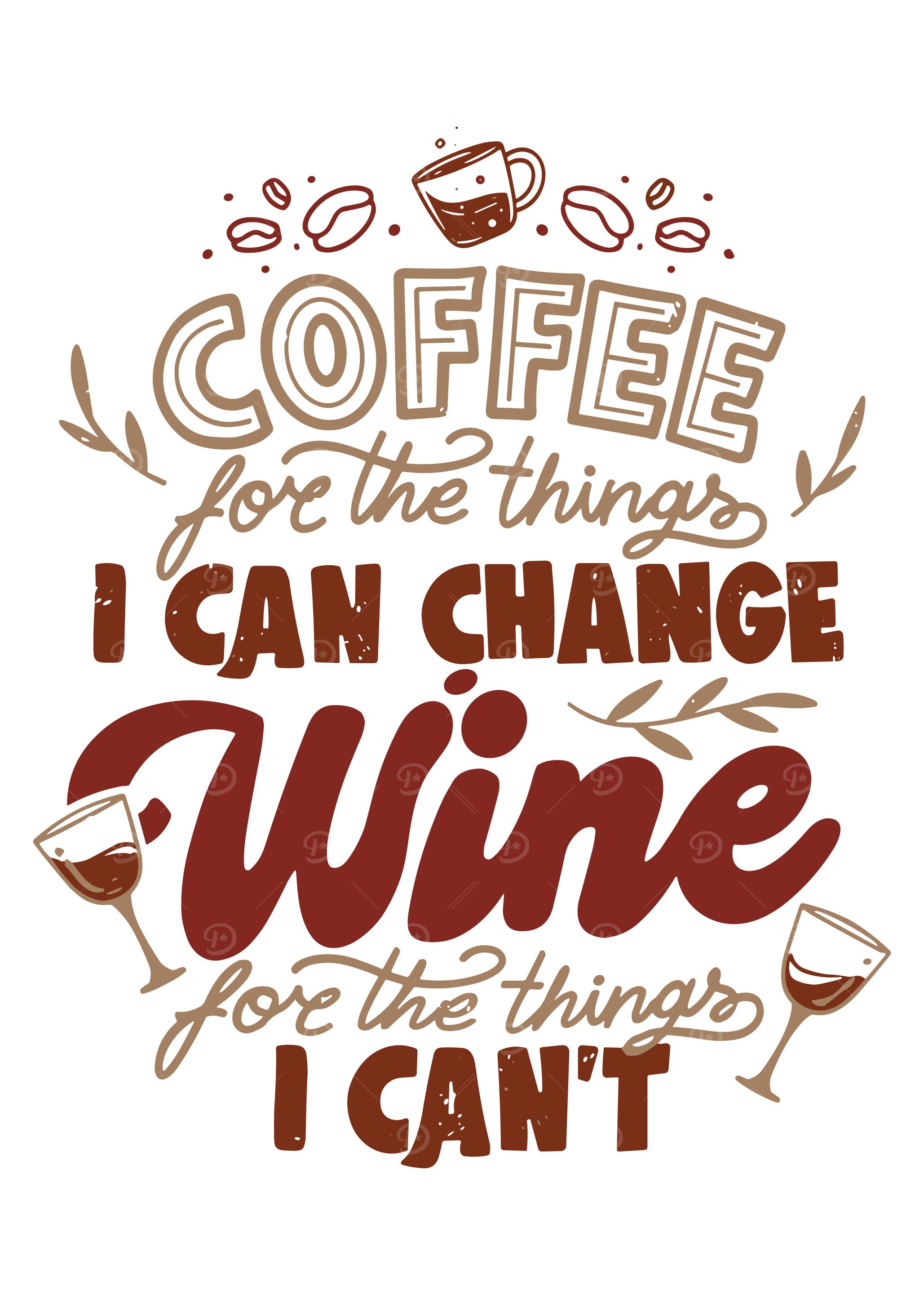 Coffee and Wine Funny Quote
