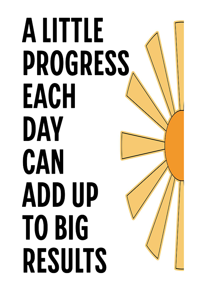 A Little Progress Each Day Can Add Up To Big Results
