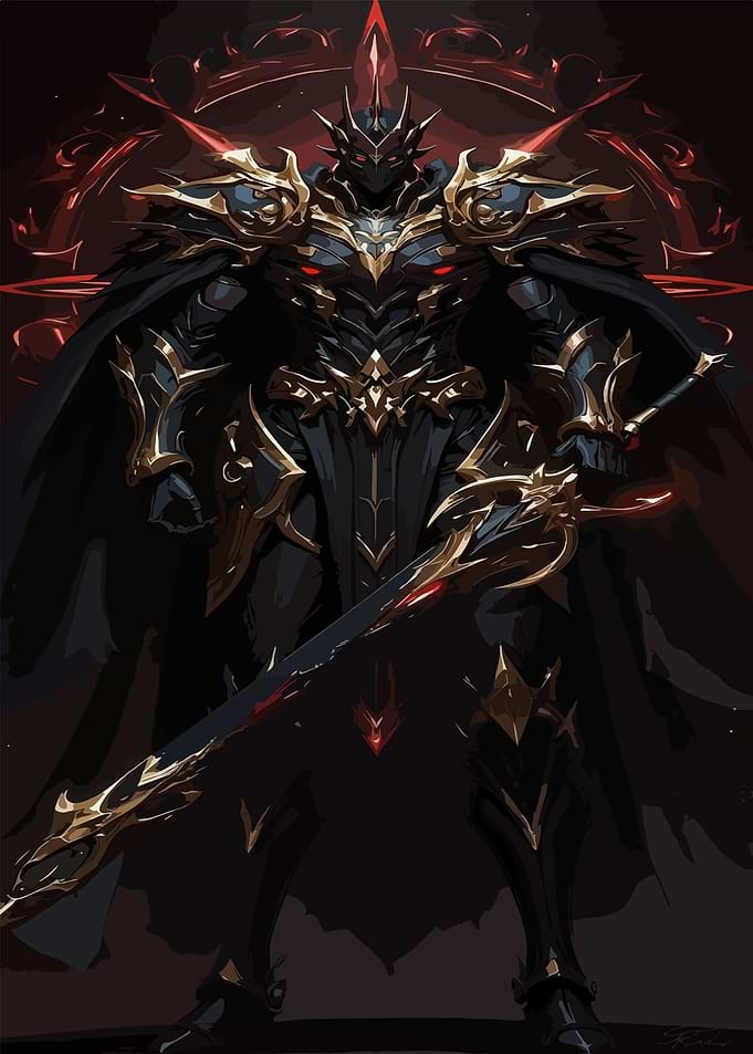 Dark Knight with Sword