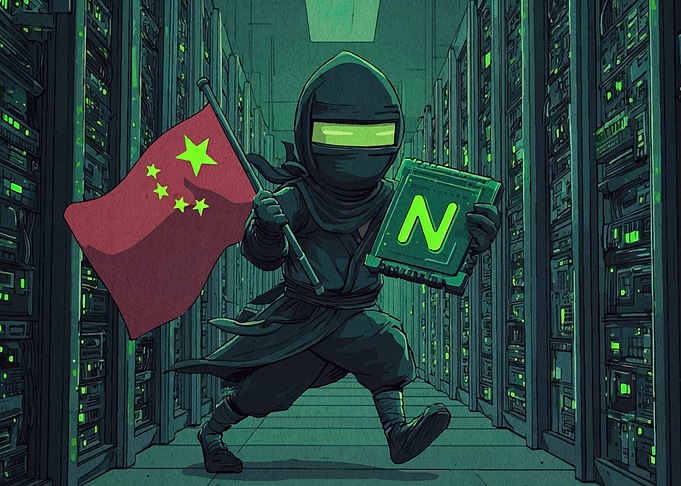 Chinese Ninja with Tech and Flag