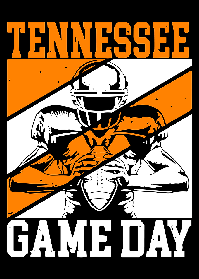 Tennessee Game Day Football Graphic