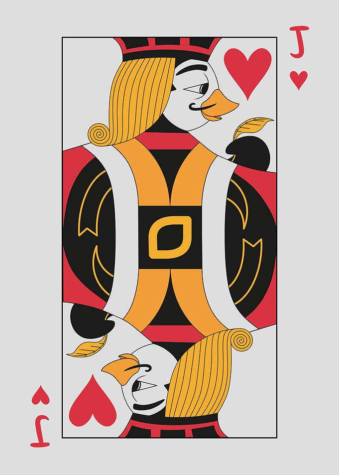 Penguin Playing Cards: Jack of Hearts