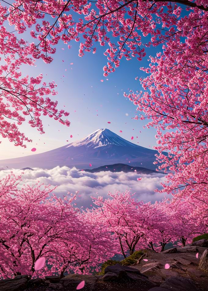 Mount Fuji Sakura Japan