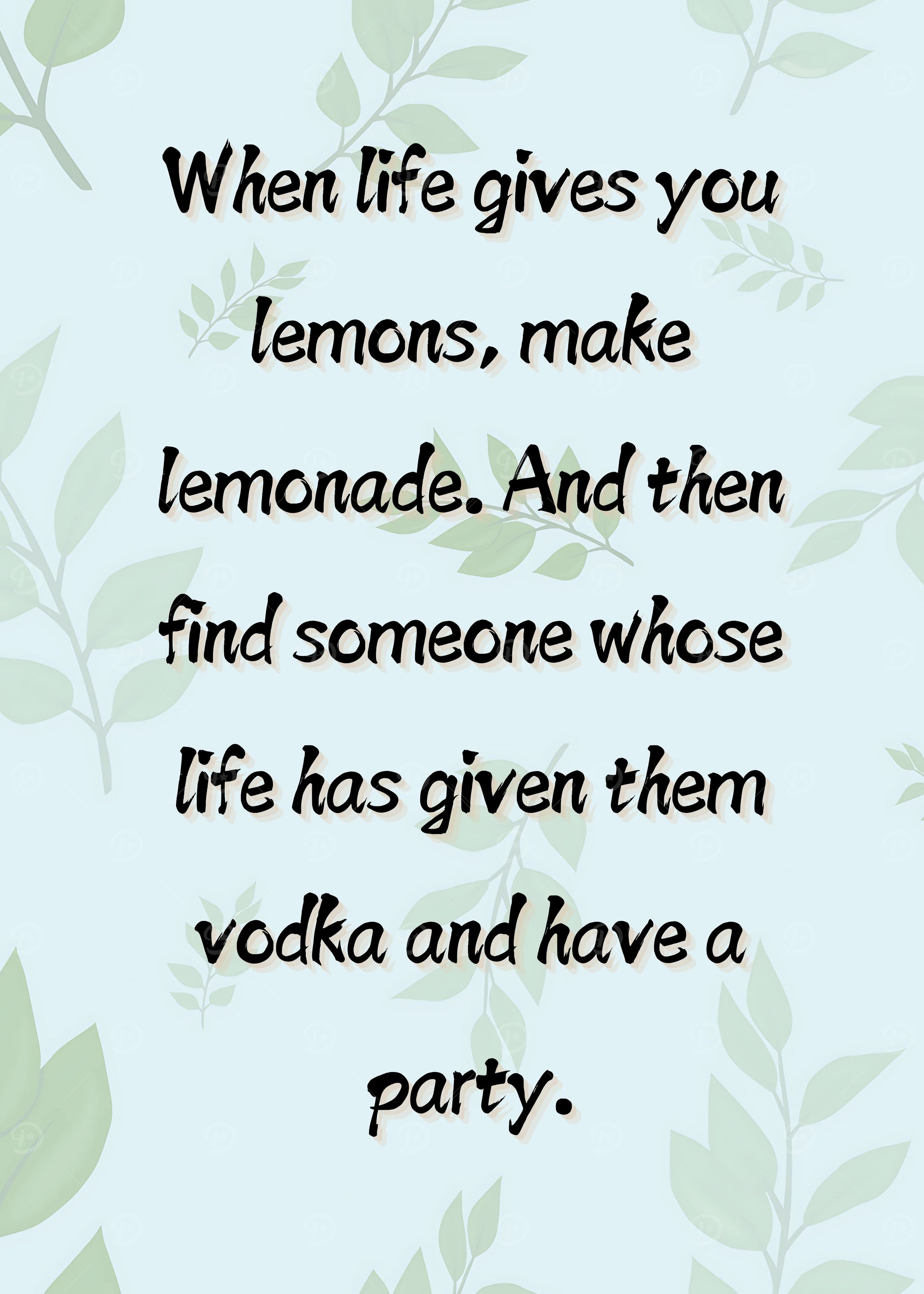 Lemons, Lemonade, Vodka, Party