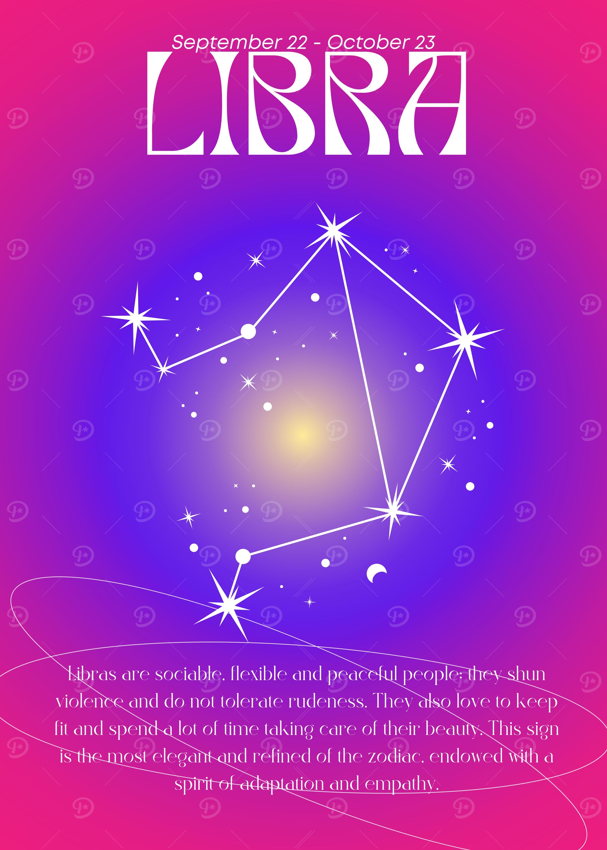Libra Zodiac Sign Art