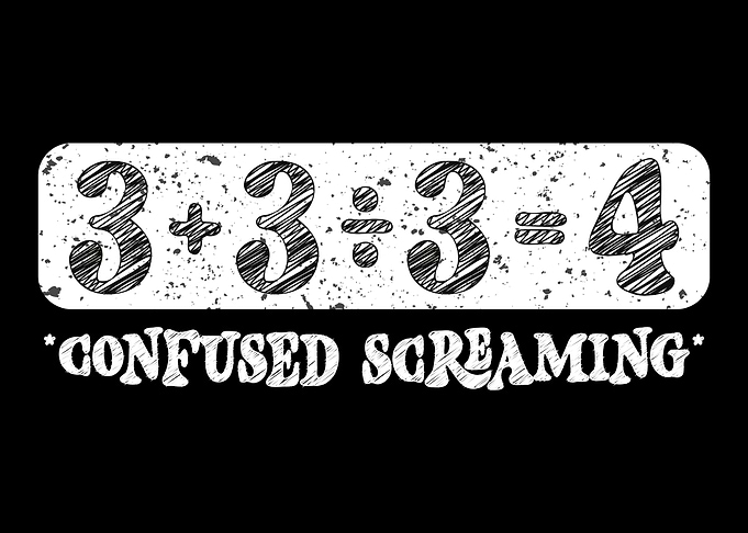 Confused Screaming Math Equation