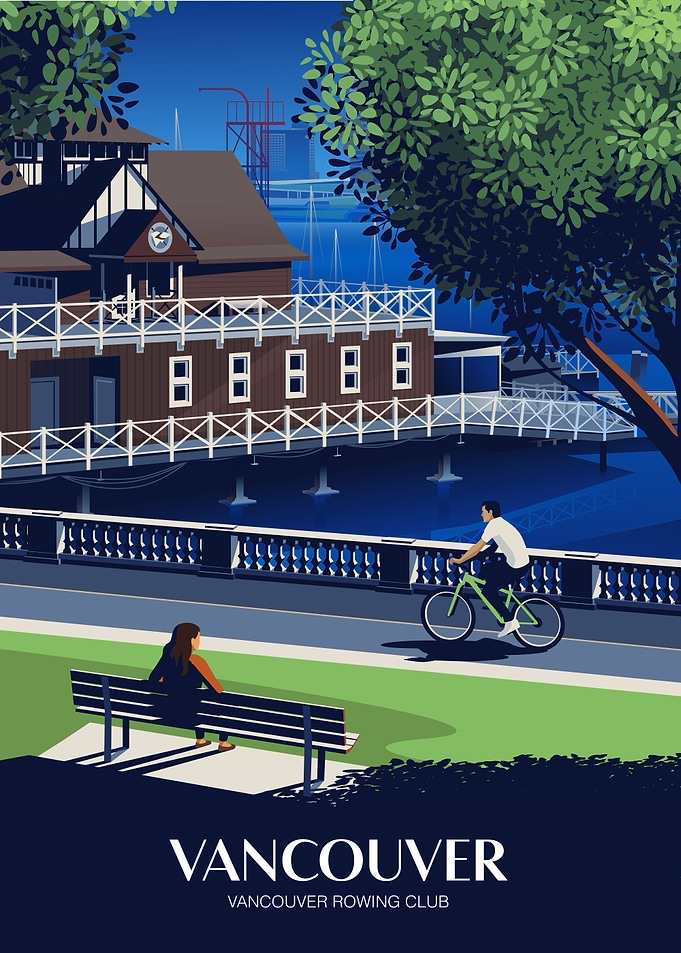 Vancouver Rowing Club Illustration