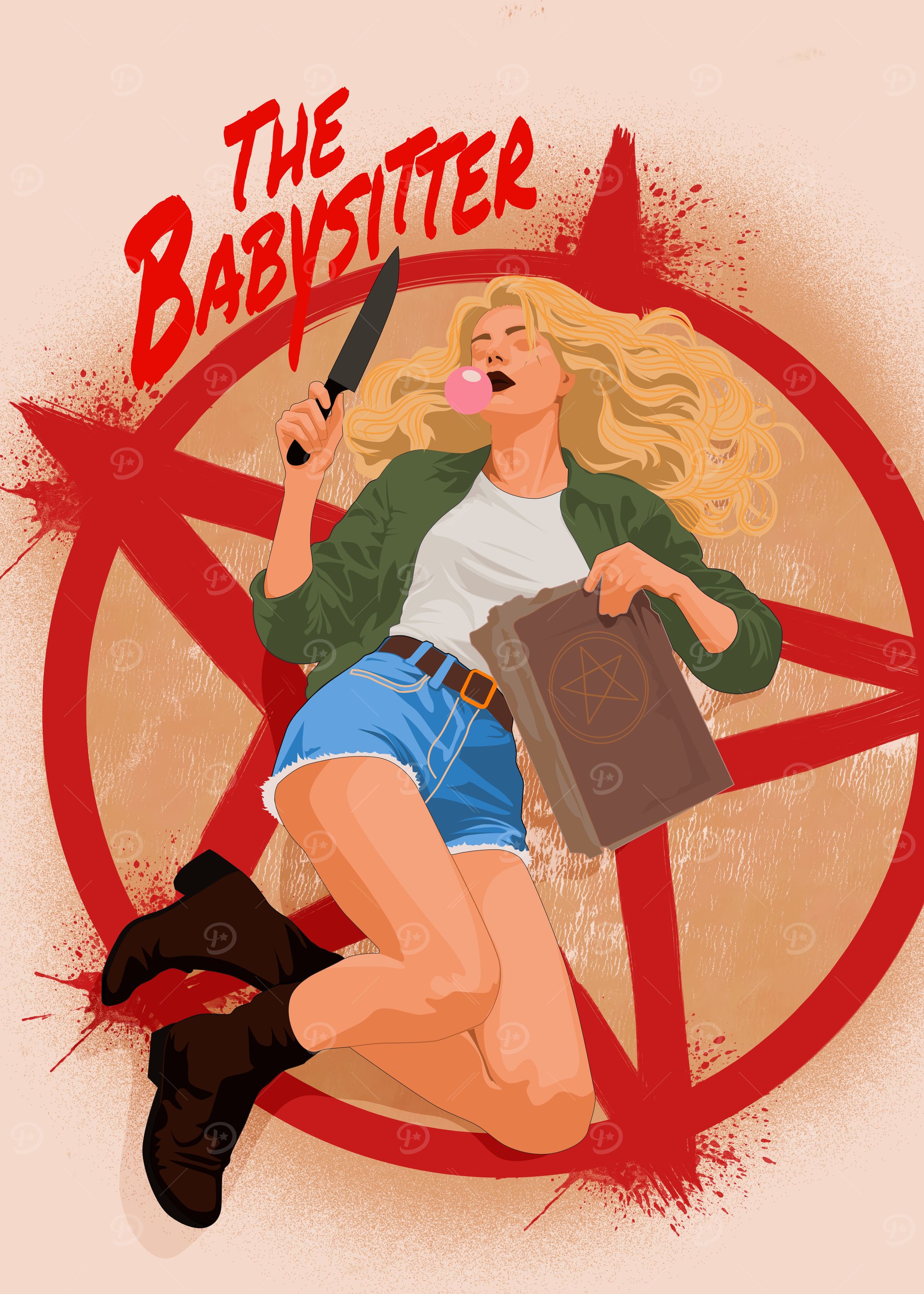 The Babysitter movie illustration