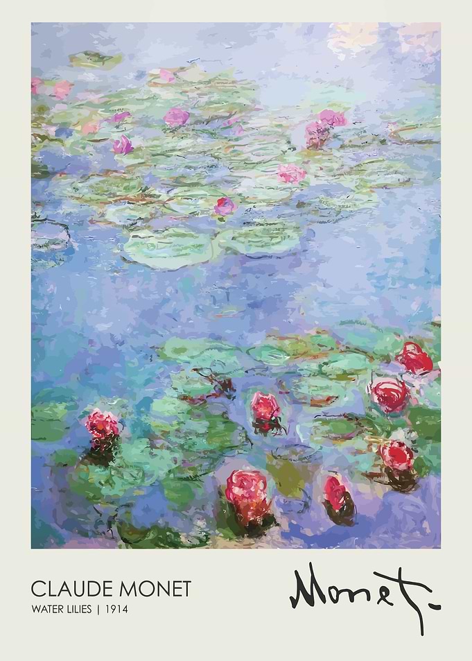 Claude Monet Water Lilies Painting