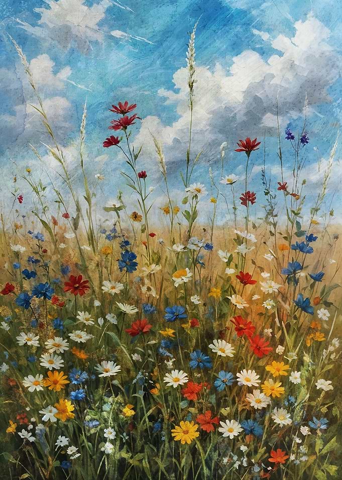 Wildflower Meadow Field Of Flowers