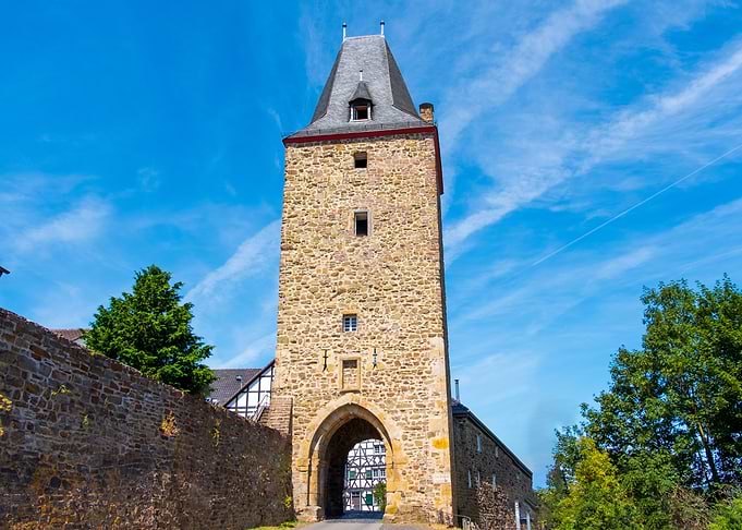 Medieval Stone Tower Gate
