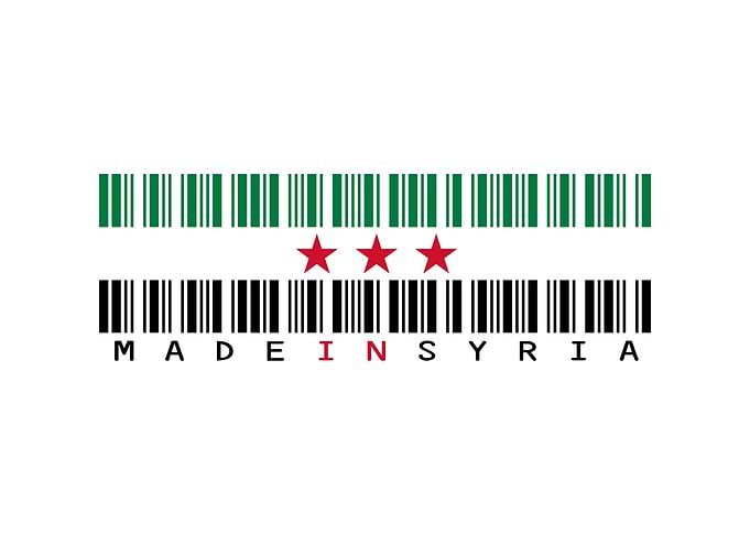 Syria Flag Barcode Art