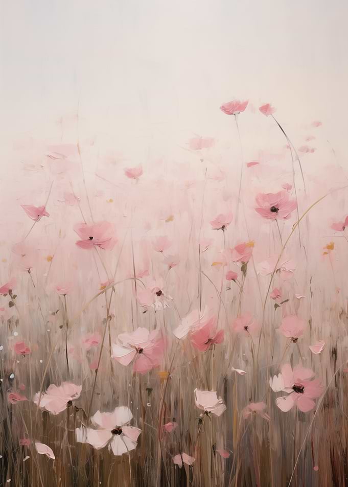 Pink Flowers Painting