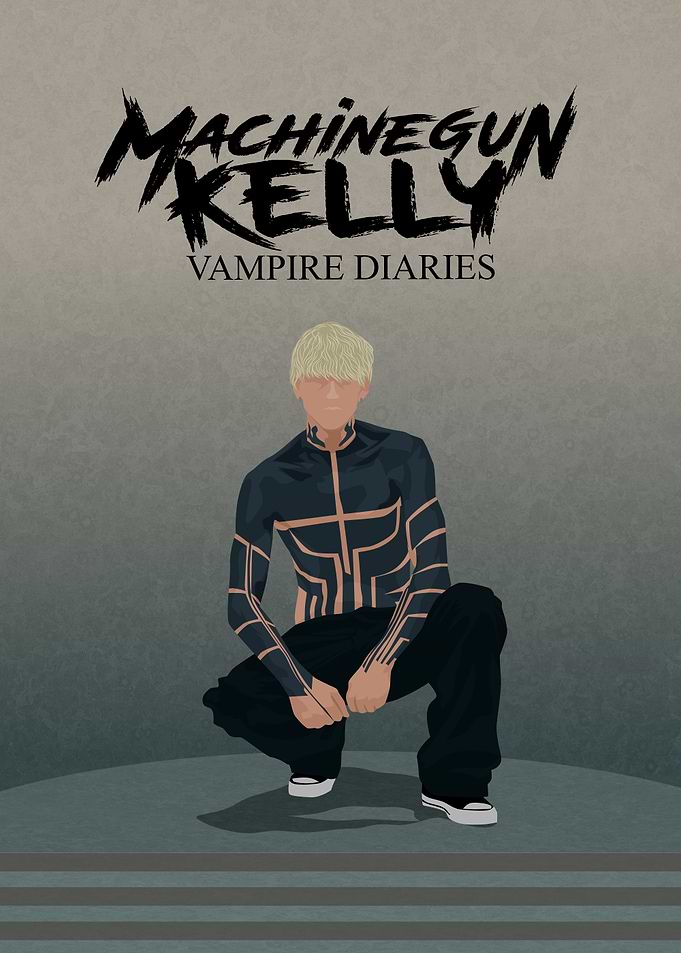 Machine Gun Kelly Vampire Diaries Artwork