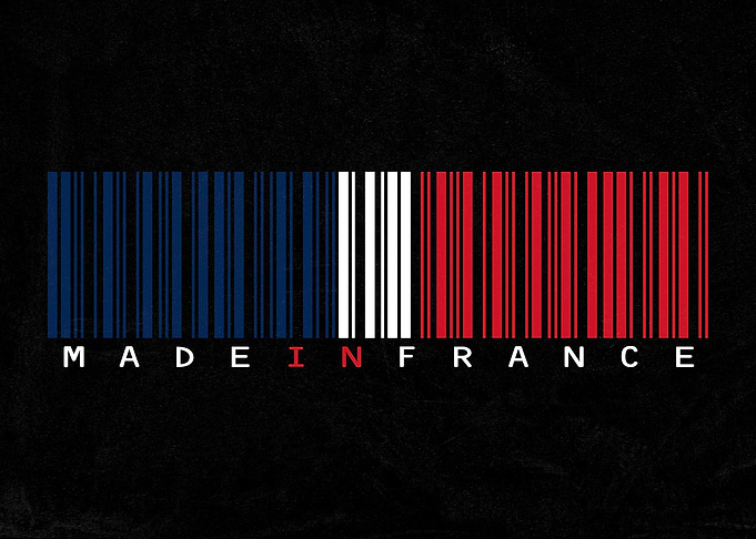 Made in France Barcode Flag