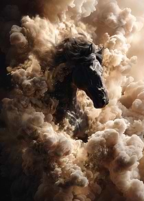 Horse in Cloud of Dust