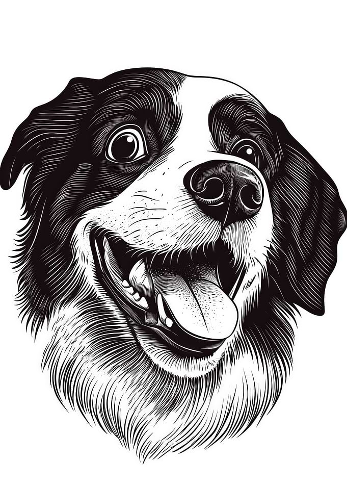 Happy Dog Portrait