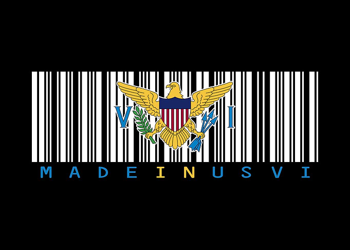 Made in USVI Barcode Flag