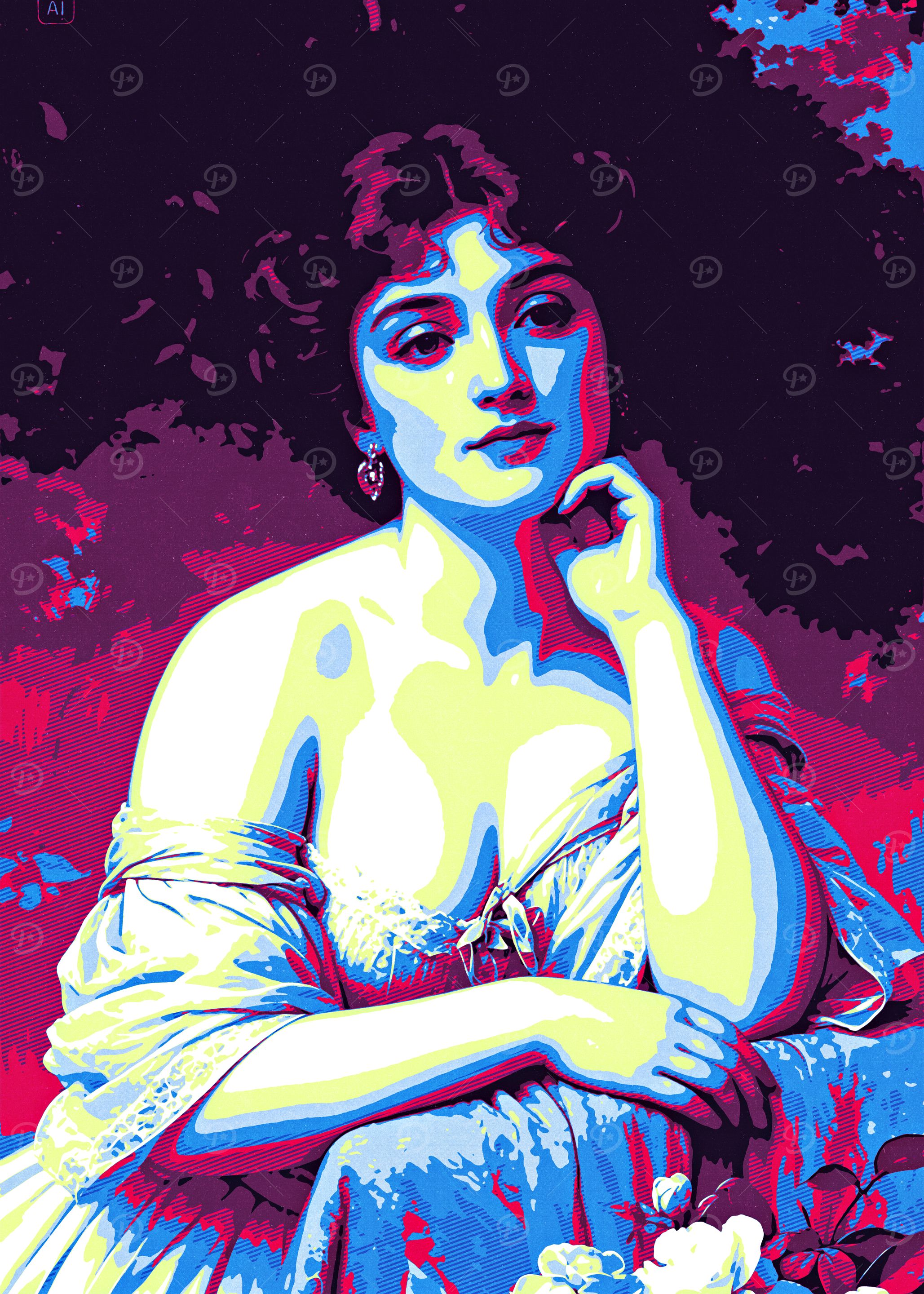 woman retro style