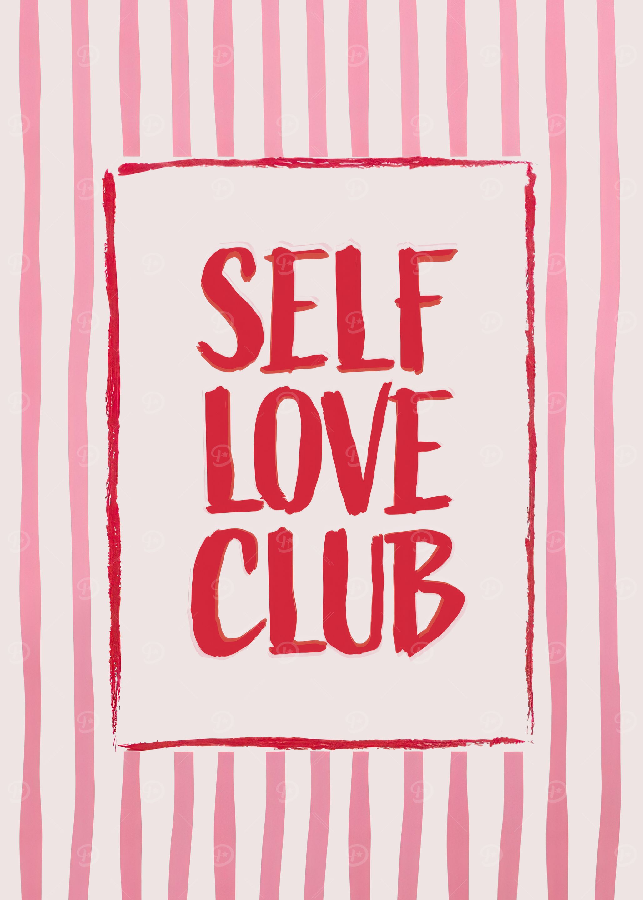 Self Love Club Pink Stripes