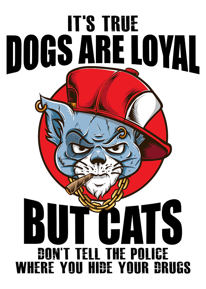 Dogs Loyal, Cats Hide Drugs