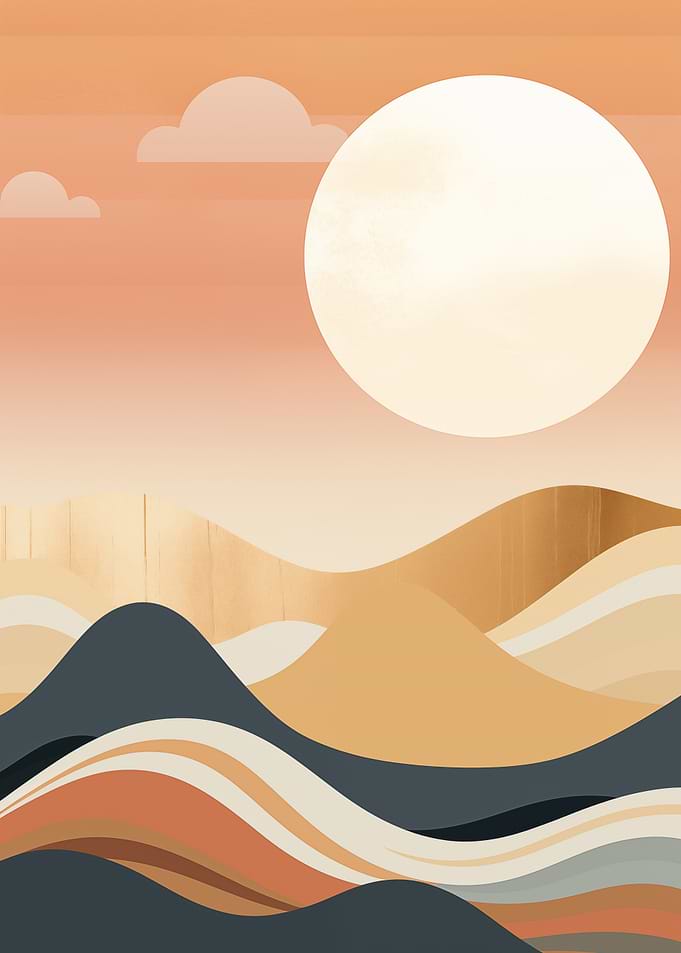 Abstract Boho Landscape