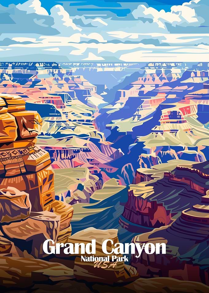 Grand Canyon National Park Illustration