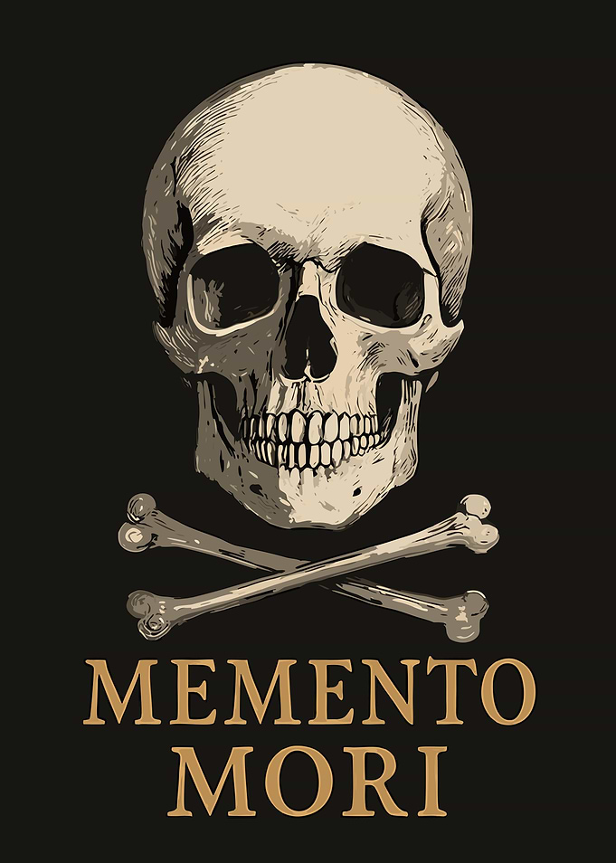 Memento Mori Skull and Crossbones