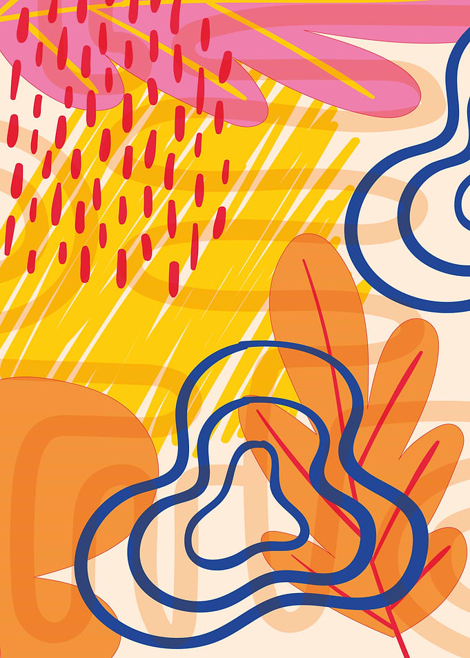 Colorful Abstract Shapes and Lines