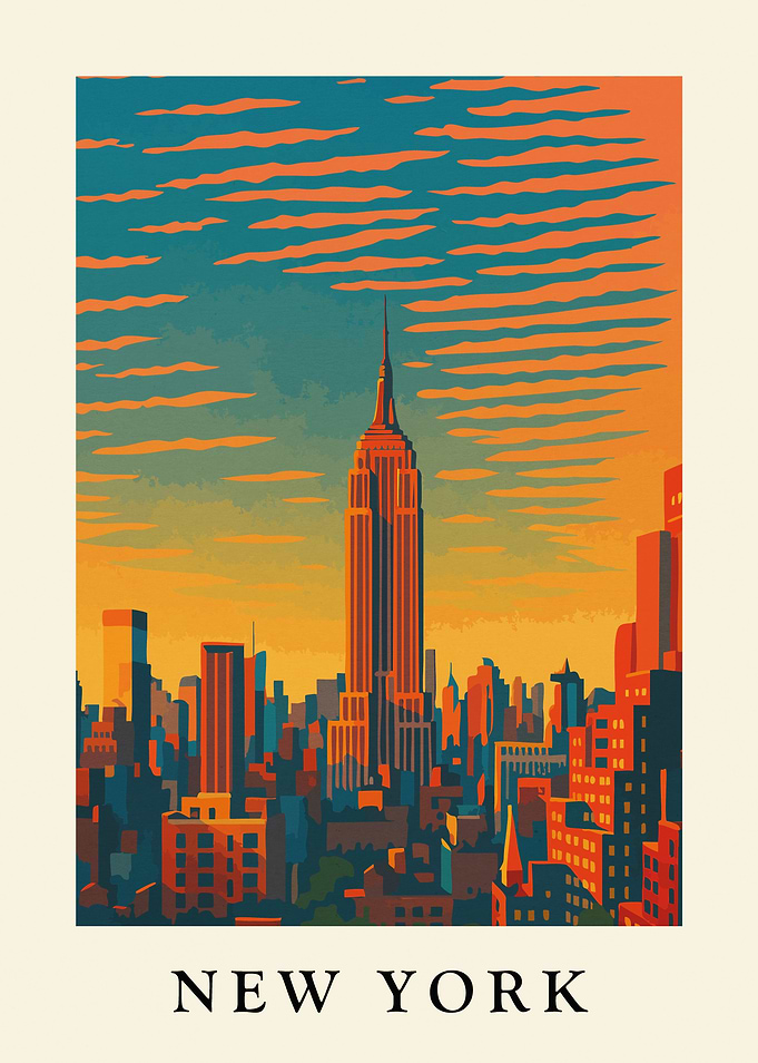 New York Cityscape Art Print