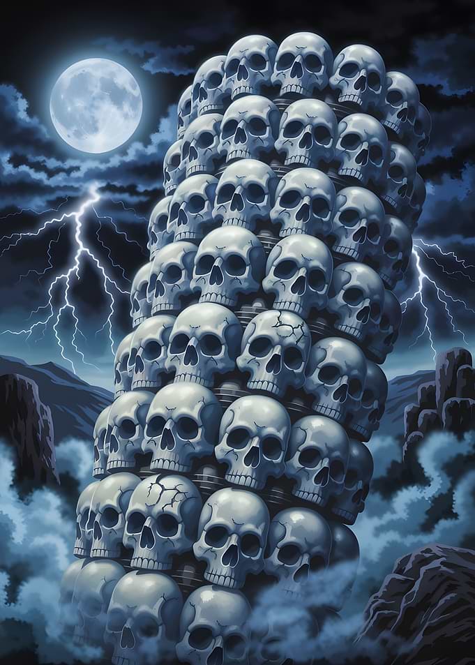 Leaning Tower of Skulls