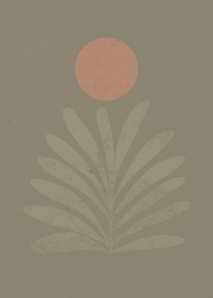 Minimalist Palm Leaves