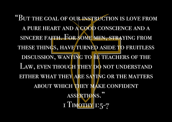 1 Timothy 1:5-7 Scripture Quote