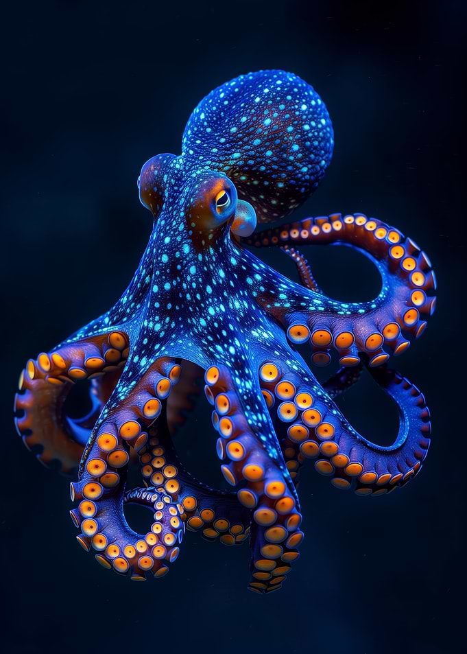 Neon Octopus Suckers