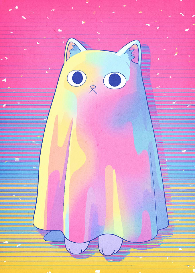 Rainbow Cat Ghost