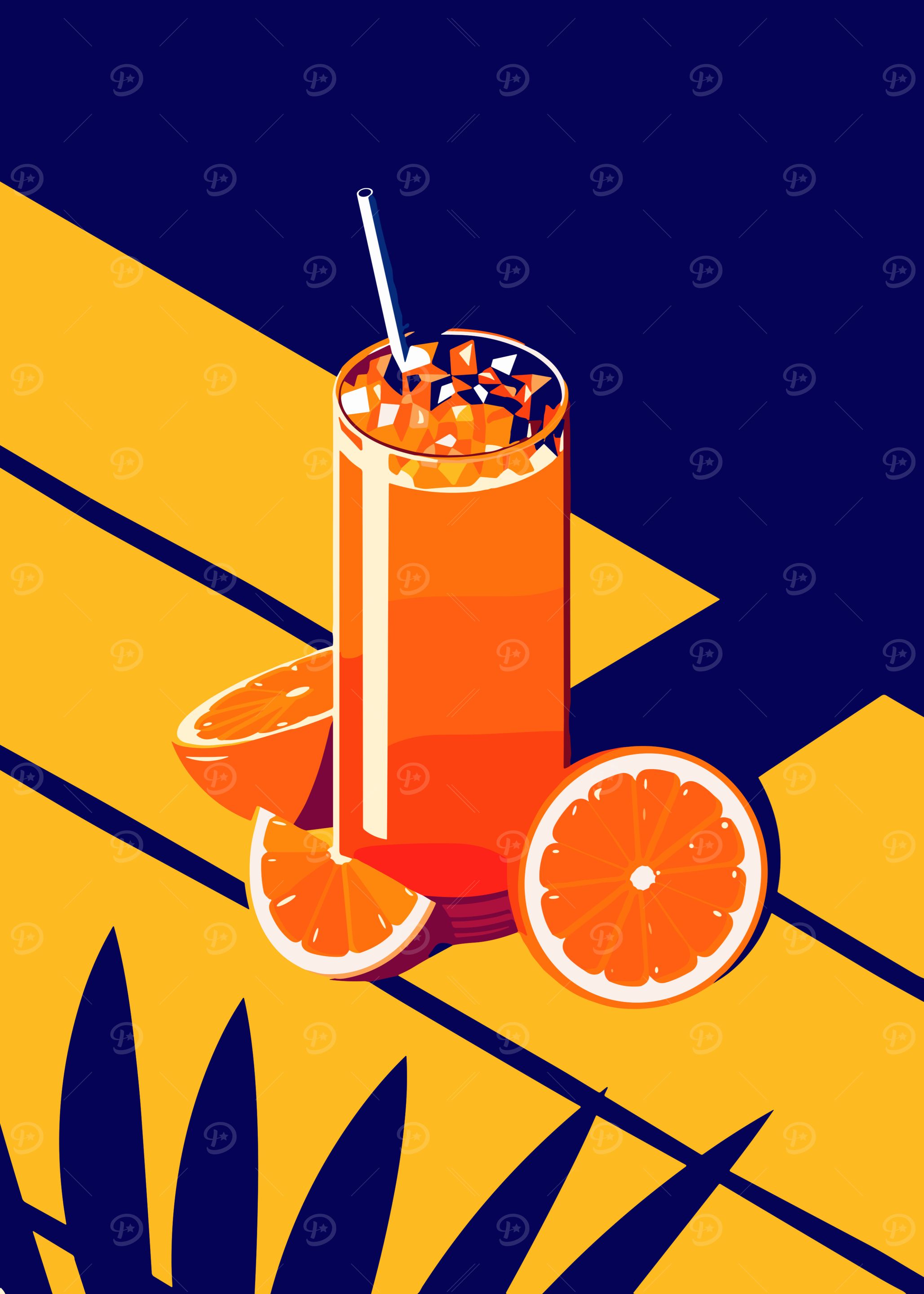 Orange Juice Still Life