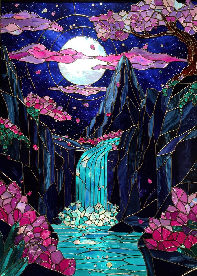 Stained Glass Waterfall