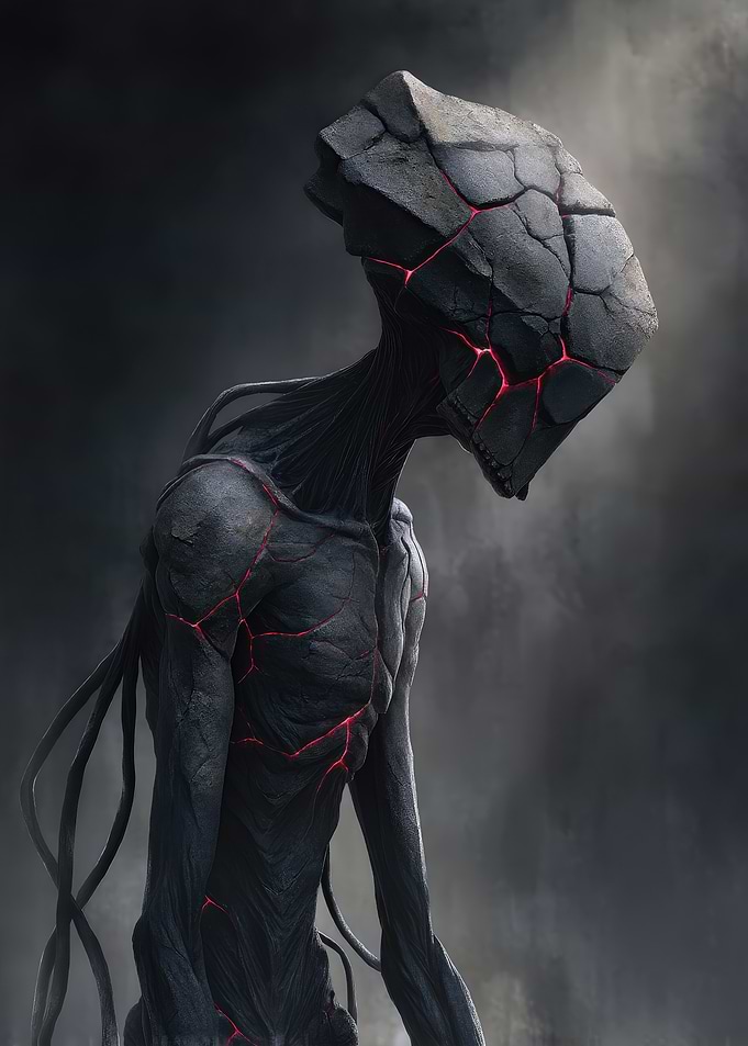 Black And Red Alien